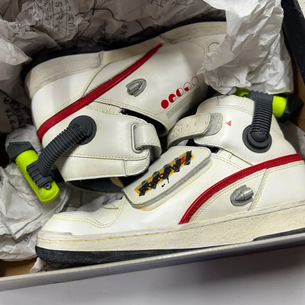 Reebok Ghostbusters Ghost Smashers White Red FY2106 Mens Size 9 Sneakers